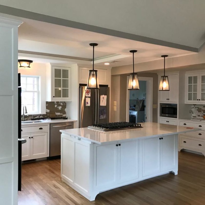 Kitchen cabinet painting project